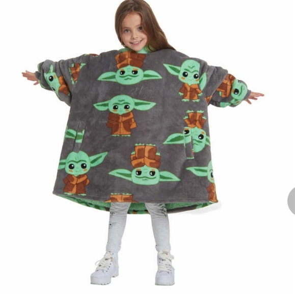 Other Star Wars Grogu Oversized Hoodie Wearable Blanket Unisex Nwt Osfm 41 Poshmark